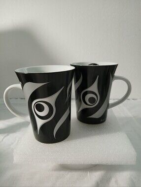 Andy Everson Signed Indigenous Mug from Canada  Set of 2
